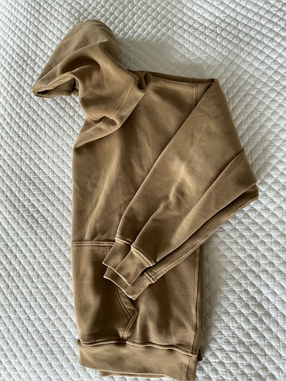 Abercrombie & Fitch Men’s Tan/Brown Soft Essential Oversized Pullover Hoodie L - Picture 8 of 8